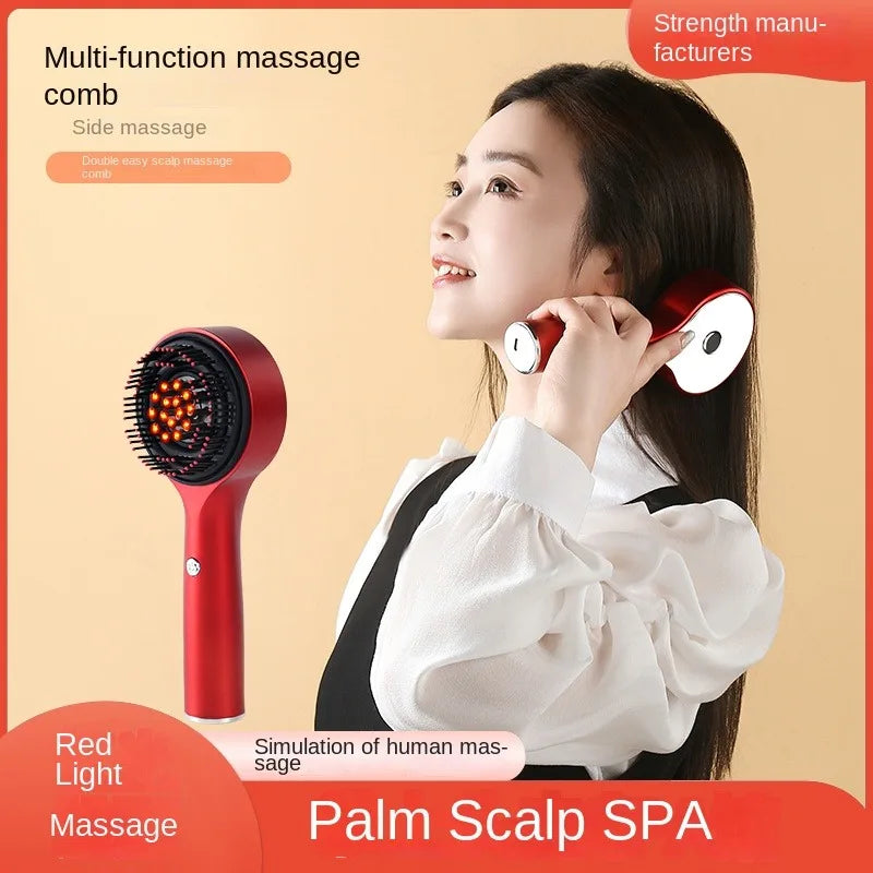 Electric Scalp Massager Quality Hair Care Head Massager with Red Light Applicator and Liquid Guide