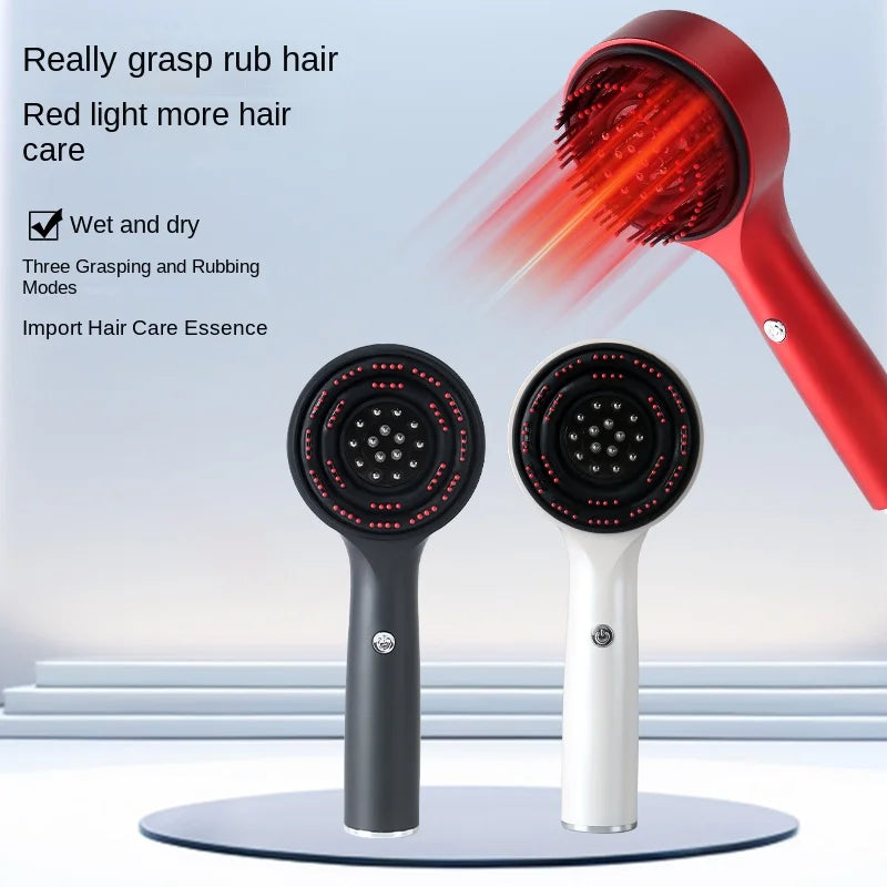 Electric Scalp Massager Quality Hair Care Head Massager with Red Light Applicator and Liquid Guide