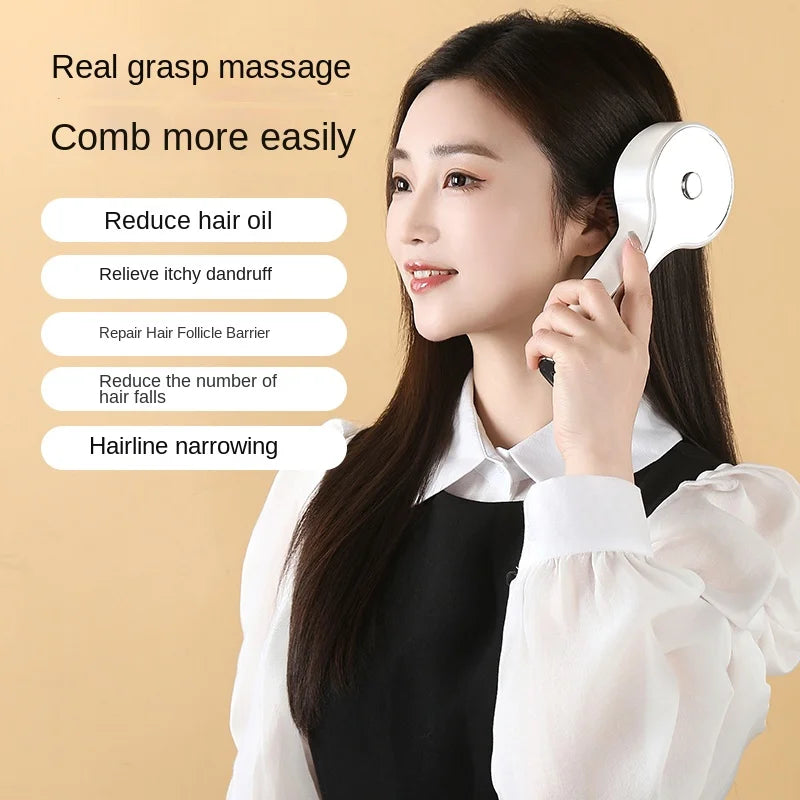 Electric Scalp Massager Quality Hair Care Head Massager with Red Light Applicator and Liquid Guide